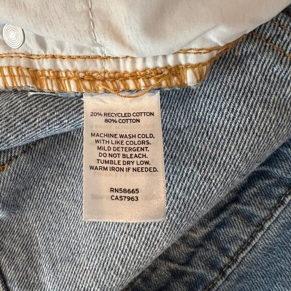 Women's Abound worn/wear ripped blue jeans, Size 28 - Picture 6 of 8